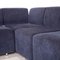 Metal Clou Corner Sofa in Dark Blue Fabric from COR 4