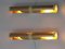 Gold-Colored Wall Lamps from Philips, 1970s, Set of 2, Immagine 5
