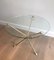 Neoclassical Style Round Brass Tripod Coffee Table with Doe Feet and Glass Top from Maison Jansen, France, 1960s, Imagen 3