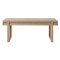 Beige Minimal Bench by Kristina Dam Studio 1