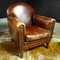 Vintage Leather Armchair in Dark Brown 3