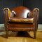 Vintage Leather Armchair in Dark Brown 1