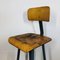 Industrial Metal Stool with Backrest, Image 7