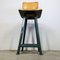 Industrial Metal Stool with Backrest 6