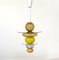 Murano Glass and Painted Metal Chandelier by Ettore Sottsass for Venini, Image 1