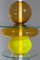 Murano Glass and Painted Metal Chandelier by Ettore Sottsass for Venini, Image 3