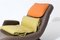 Painted Iron & Leather Chaise Lounge by Giovanni Offredi for Saporiti, 1970s 4