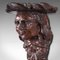 Antique American Carved Oak Figure Candle Bracket, 1800s, Image 9