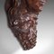 Antique American Carved Oak Figure Candle Bracket, 1800s, Image 11