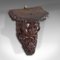 Antique American Carved Oak Figure Candle Bracket, 1800s, Immagine 6