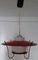 Vintage Ceiling Lamp with Orange Metal Mount, 1960s, Imagen 1