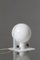 Lampe de Bureau Sirio en Verre Acrylique Blanc et Acier par Sergio Brazzoli et Ermanno Lampa pour Harvey Guzzini, 1970s 2