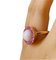 Berca Pink Sapphire Round Pale Rose Opal Cabochon Rose Gold Cocktail Ring, Image 5