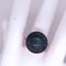 Berca Blue Sapphire Round Natural Labradorite Cabochon Rose Gold Cocktail Ring 6