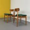 Teak Dining Chairs with Pine Green Upholstery from Casala, Germany, Set of 2, Image 2