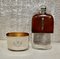 Silver & Leather Bound Hip Flask by Drew & Sons, Image 3