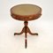 Antique Regency Style Yew Wood Drum Table, Image 1