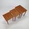 Mid-Century Danish Teak Nesting Tables, 1960s, Set of 3 3