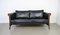 Black Leather Esprit Sofa, France, 1980s, Immagine 1