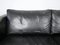 Black Leather Esprit Sofa, France, 1980s 12