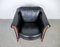 Black Leather Esprit Armchairs, France, 1980s, Set of 2, Image 10