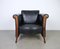 Black Leather Esprit Armchairs, France, 1980s, Set of 2, Image 5