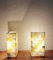 Alabaster Table Lamps, Italy, 1970s, Set of 2 3