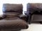 Brown Leather Marsala Chairs by Michel Ducaroy for Ligne Roset, Set of 2 18