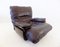 Brown Leather Marsala Chairs by Michel Ducaroy for Ligne Roset, Set of 2 7