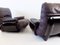 Brown Leather Marsala Chairs by Michel Ducaroy for Ligne Roset, Set of 2 21