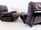 Brown Leather Marsala Chairs by Michel Ducaroy for Ligne Roset, Set of 2, Image 21