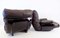 Brown Leather Marsala Chairs by Michel Ducaroy for Ligne Roset, Set of 2 23