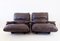 Brown Leather Marsala Chairs by Michel Ducaroy for Ligne Roset, Set of 2 22