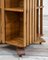 Revolving Bookcase with Wooden Shelves & Wheels, Italy, 1950s, Immagine 4