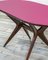 Painted Wood Table with Glass Top by Ico Parisi for Fratelli Rizzi, 1950s 5
