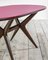 Painted Wood Table with Glass Top by Ico Parisi for Fratelli Rizzi, 1950s 2