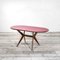 Painted Wood Table with Glass Top by Ico Parisi for Fratelli Rizzi, 1950s, Image 1