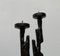 Vintage Brutalist Sculptural Metal Candleholder 3