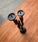 Vintage Brutalist Sculptural Metal Candleholder, Immagine 13