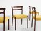 Mid-Century Danish Wood & Ocher Dining Chairs, 1960s, Immagine 2