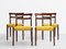 Mid-Century Danish Wood & Ocher Dining Chairs, 1960s, Immagine 1