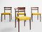 Mid-Century Danish Wood & Ocher Dining Chairs, 1960s 3