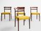 Mid-Century Danish Wood & Ocher Dining Chairs, 1960s, Immagine 3