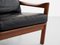 Mid-Century Danish Lounge Chair and Ottoman in Teak and Leather by Illum Wikkelsø for Niels Eilersen, Set of 2 6