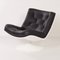 Black Leather 976 Swivel Chair by Geoffrey D. Harcourt for Artifort, 1960s, Image 3