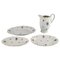Danish Porcelain Rubens Jug and Three Dishes from KPM, Set of 4 1