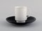 Porcelain Noire Mocha Cups With Saucers by Tapio Wirkkala for Rosenthal, Set of 6 2