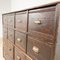 Antique French Wooden Bank of Drawers, Image 4