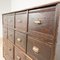 Antique French Wooden Bank of Drawers, Immagine 4