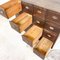 Antique French Wooden Bank of Drawers 8